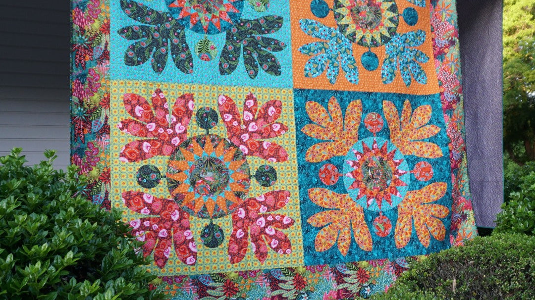 ODILE BAILLOEUL - TROPICALISM - TROPICAL TRAVELS QUILT KIT