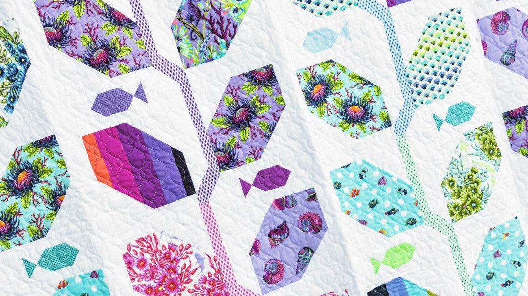 Tula Pink Floral Reef Has Arrived in Full Bloom