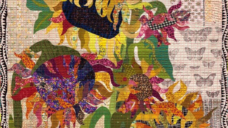 LAURA HEINE - SUNFLOWERS Collage Pattern