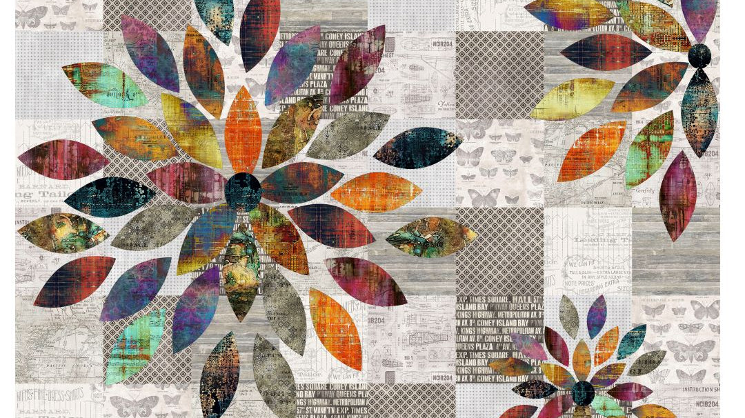 CABIN IN THE WOODS - SCRAP PETAL GARDEN PATTERN