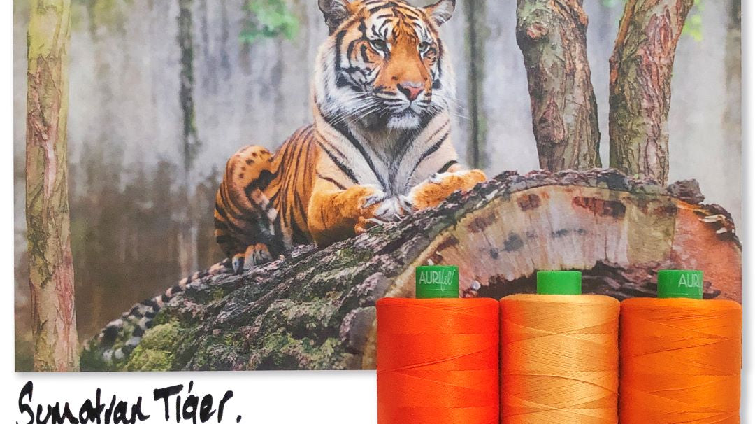 AURIFIL - Thread Color Builder 2021: July - Sumatran Tiger