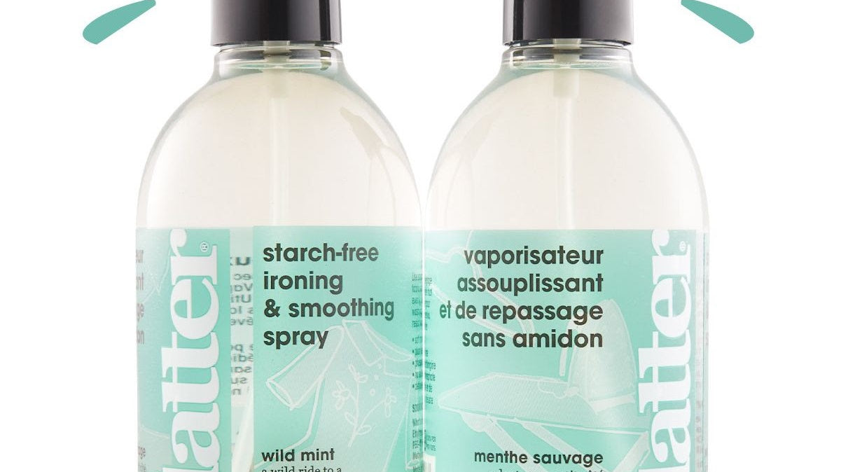 Watch your favorite fabrics relax with Flatter Smoothing Spray