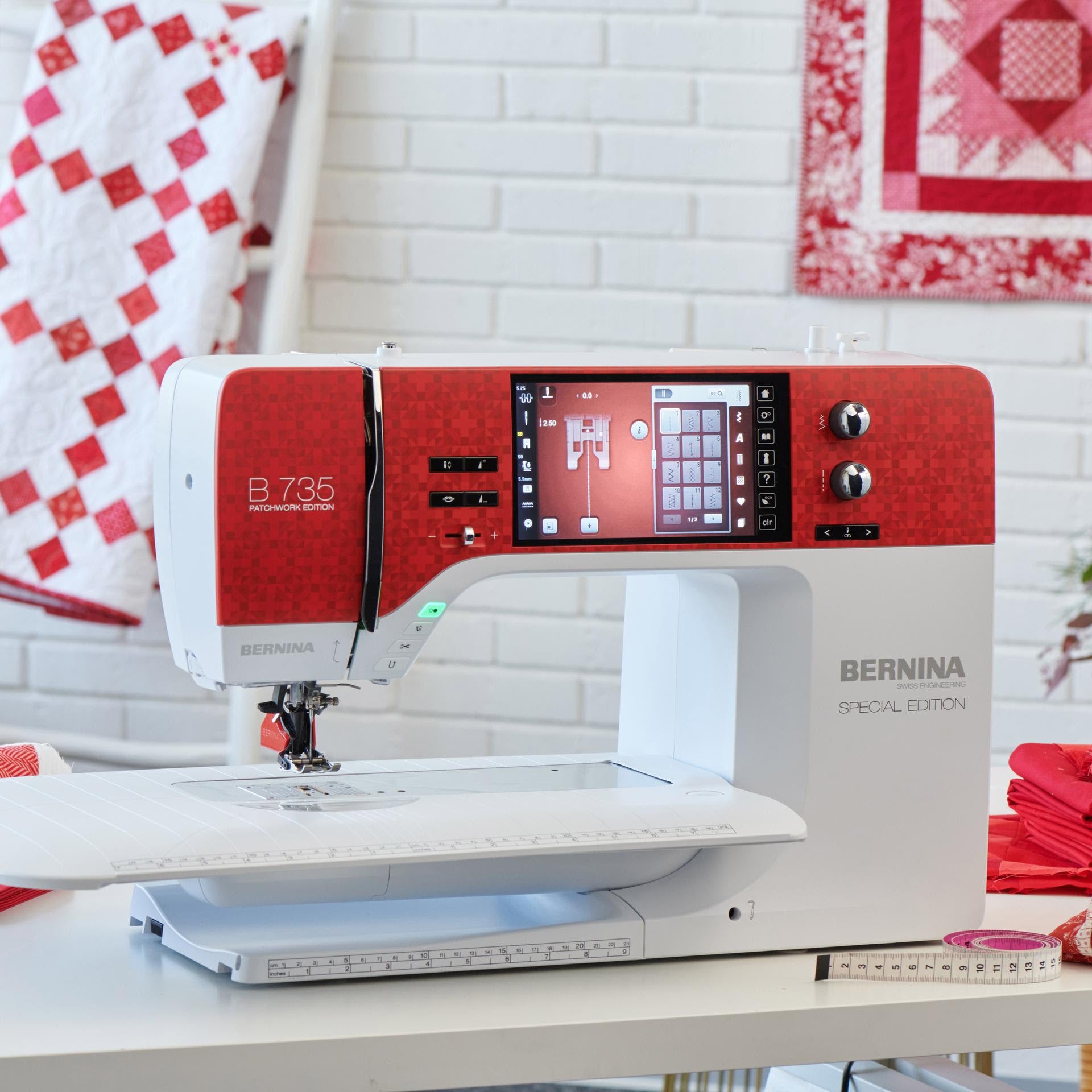 The limited-edition BERNINA 735 Patchwork Edition