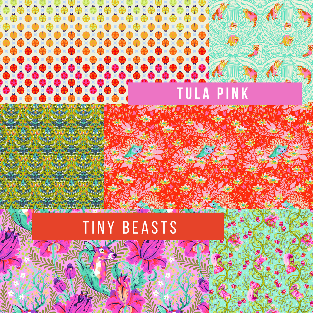 Tula Pink - Tiny Beasts / Who's Your Dandy / PWTP182.GLIMMER