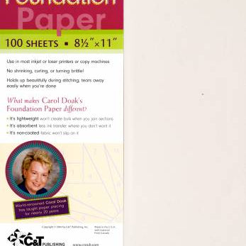 Carol Doak - Foundation Paper, 8-1/2in x 11in