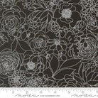 ALLI K DESIGN - True to Hue - Hidden Facet Florals, Black As Night White 511560-22