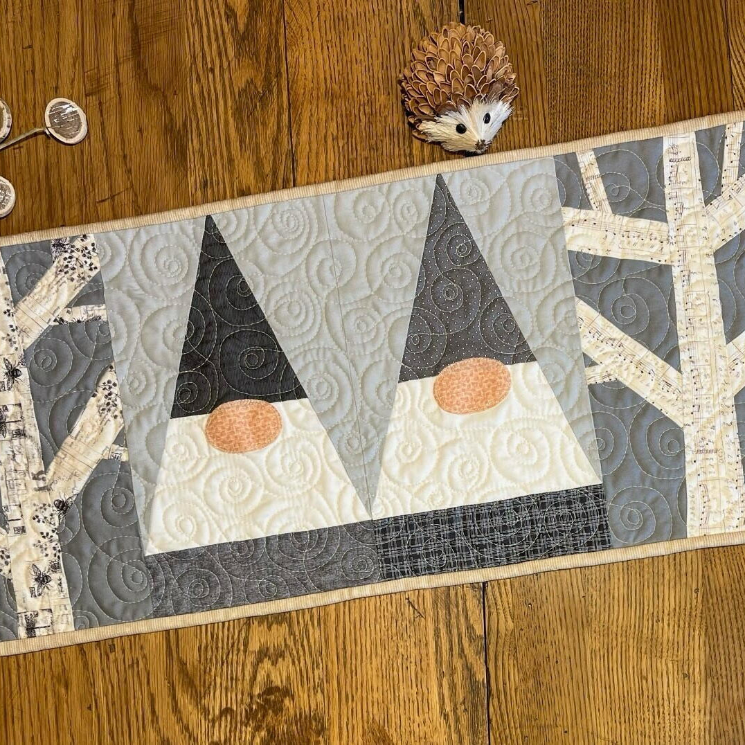 LAKE GIRL QUILTS - Bonnie Osness -  Birch Gnomes Table Runner Pattern