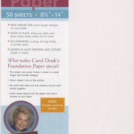 Carol Doak - Foundation Paper, 8-1/2in x 14in - 50Sheets