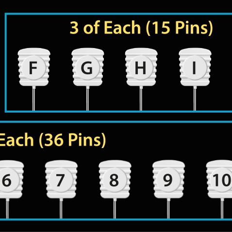TAYLOR SEVILLE - Magic Alphabet, Numbers, and Arrows Pins