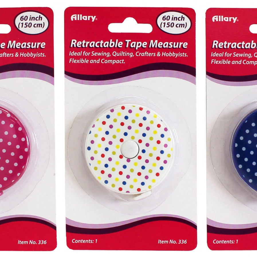 ALLARY - Retractable Tape Measure Polka Dot