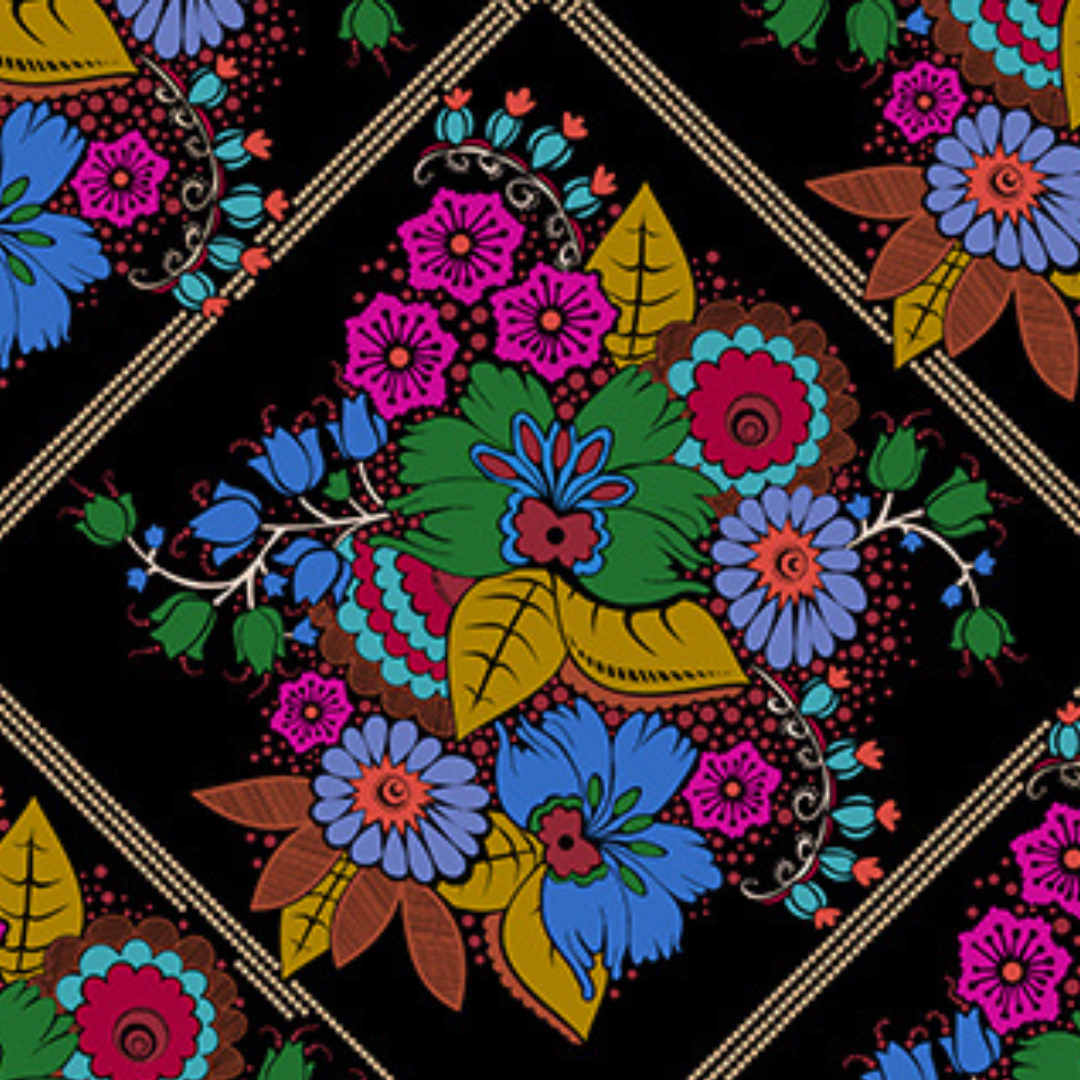 ANNA MARIA PARRY - Backings No.3 - 108" - Diamond Dance, Velvet BAMT162-99