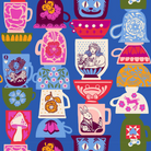 RUBY STAR SOCIETY - SARAH WATTS - Hello Alice - Tea Party, Blue Ribbon 521220-12