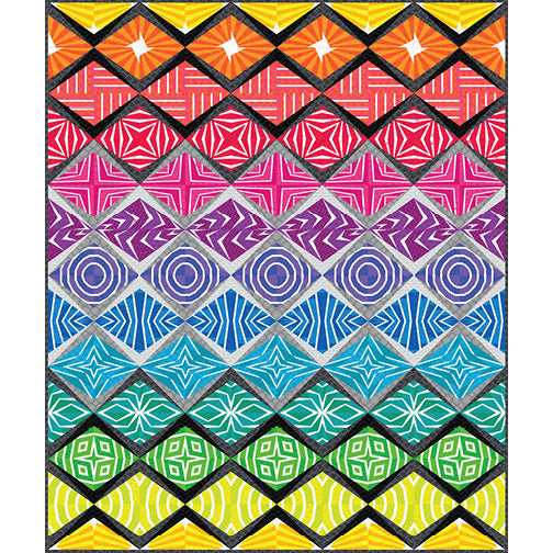 SASSAFRAS LANE DESIGNS - Foundation 2 - Karma Court Quilt Kit  54786QK-X