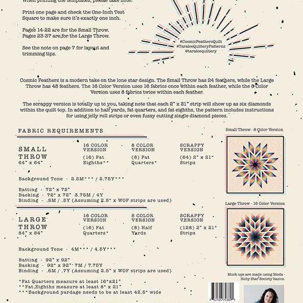Taralee Quiltery - COSMIC FEASTHERS PATTERN
