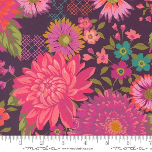 CRYSTAL MANNING - Parlor - Happy Blooms, Plum 511960-26