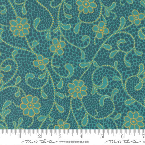 CRYSTAL MANNING - Parlor - Good Vibes Only, Teal 511962-15