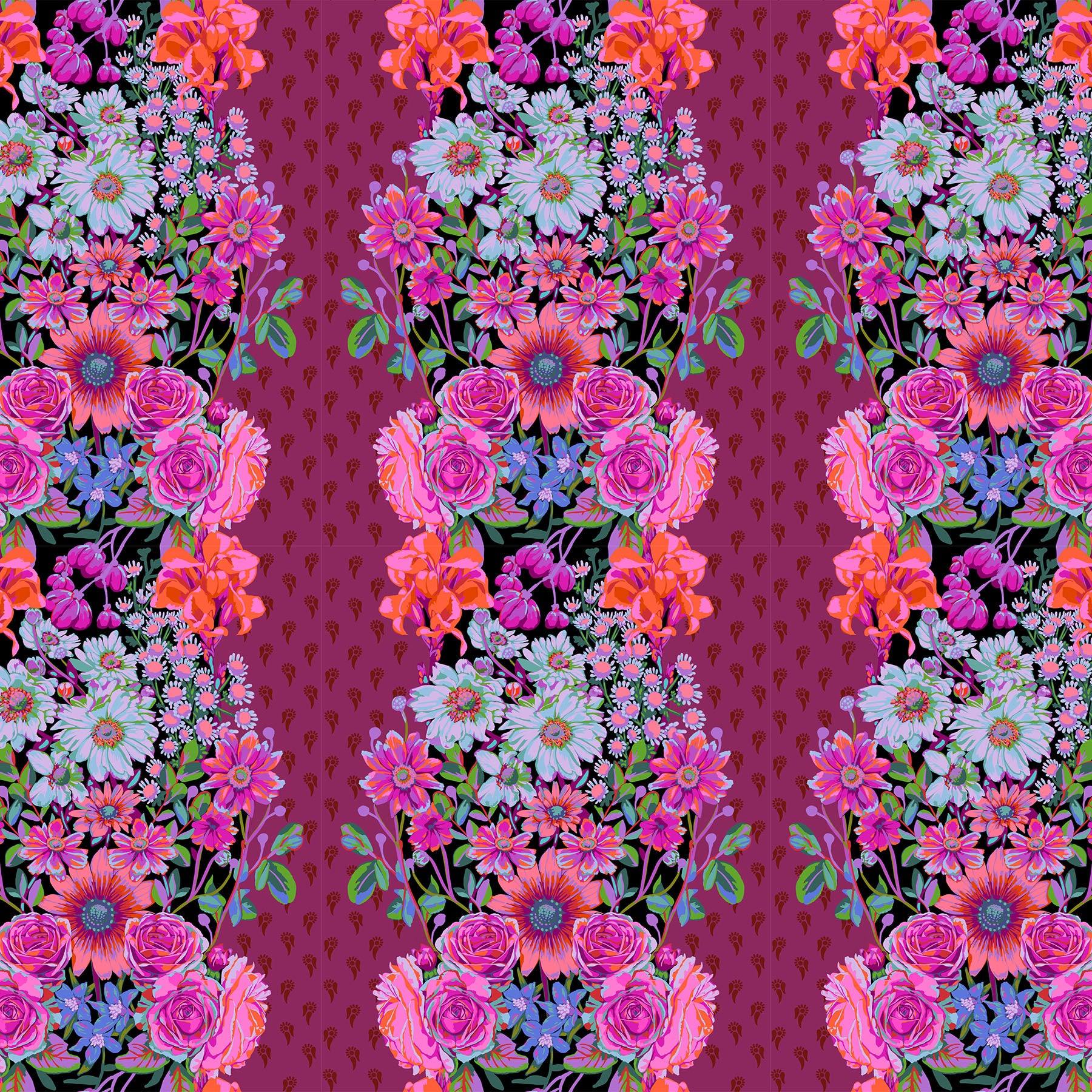 ANNA MARIA PARRY - Perennial Borders - Beata’s Garden, Plum AMT137-84L