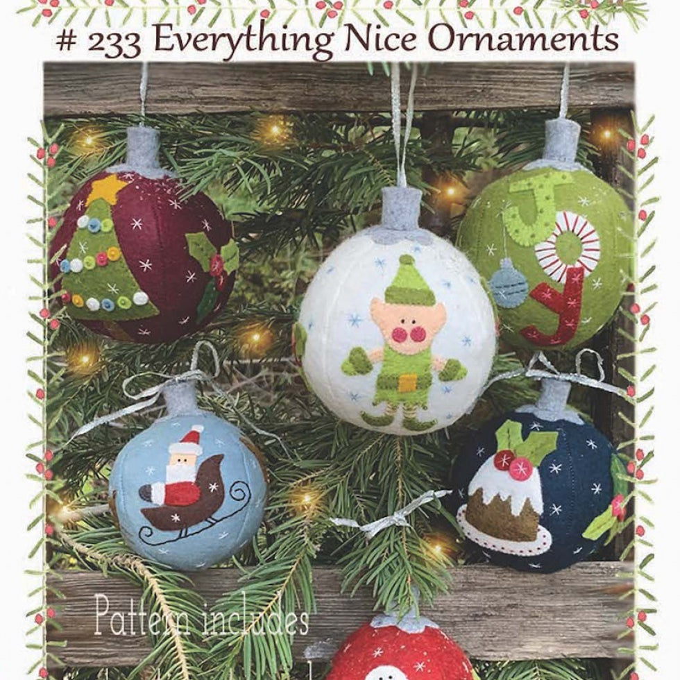 BAREROOTS - Everything Nice Christmas - Ornaments Pattern