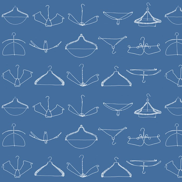 J. WECKER FRISCH - PRESS ON - Wire Hangers, Blue