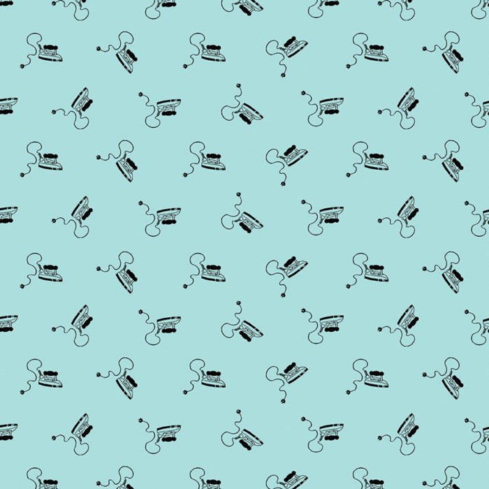 J. WECKER FRISCH - PRESS ON - Mini Irons, Aqua