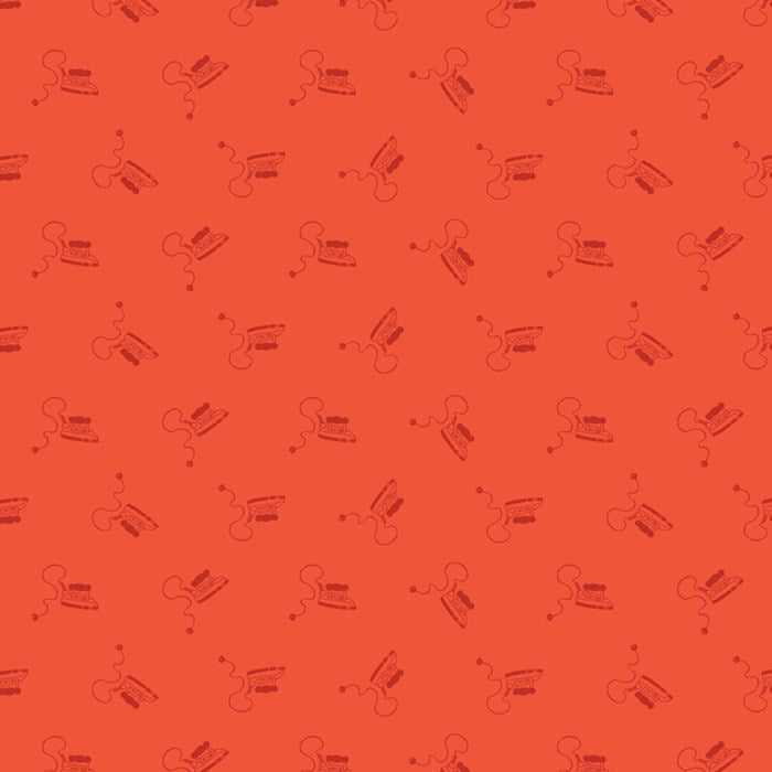 J. WECKER FRISCH - PRESS ON - Mini Irons, Red