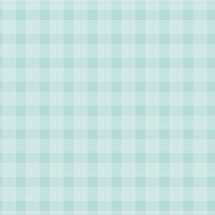 J. WECKER FRISCH - PRESS ON - Pinstripe Plaid, Aqua