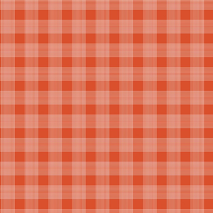 J. WECKER FRISCH - PRESS ON - Pinstripe Plaid, Red