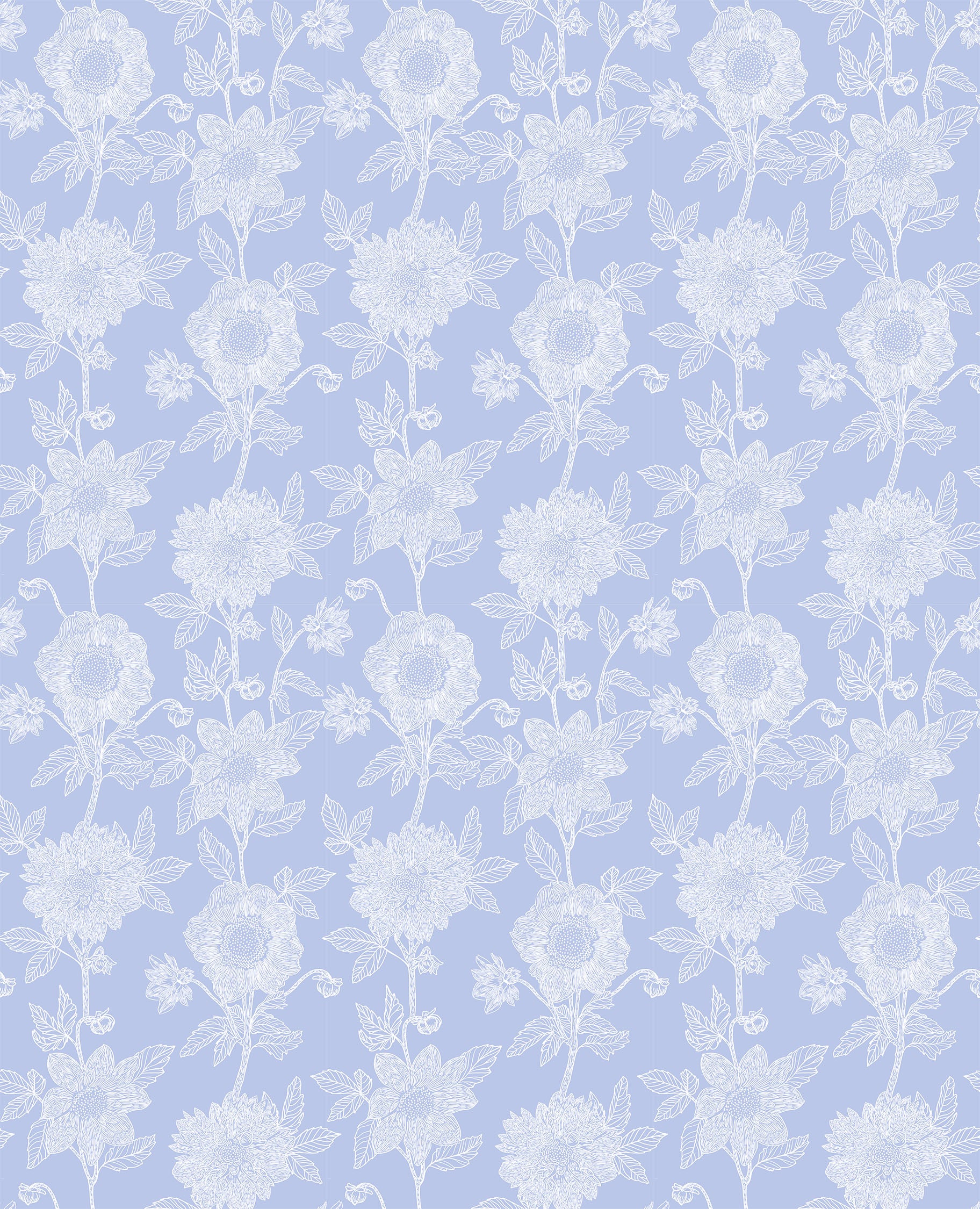 ANNA MARIA PARRY - Silhouette - Stitched Dahlia, Cornflower CLAMT104-42C