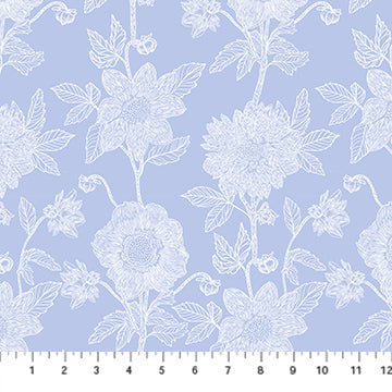 ANNA MARIA PARRY - Silhouette - Stitched Dahlia, Cornflower CLAMT104-42C