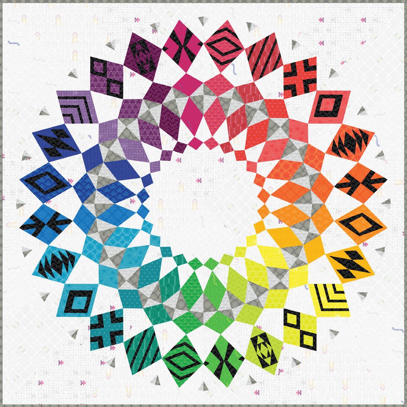 SASSAFRAS LANE DESIGNS - Foundation 2.0 - Cadence Court Quilt Kit