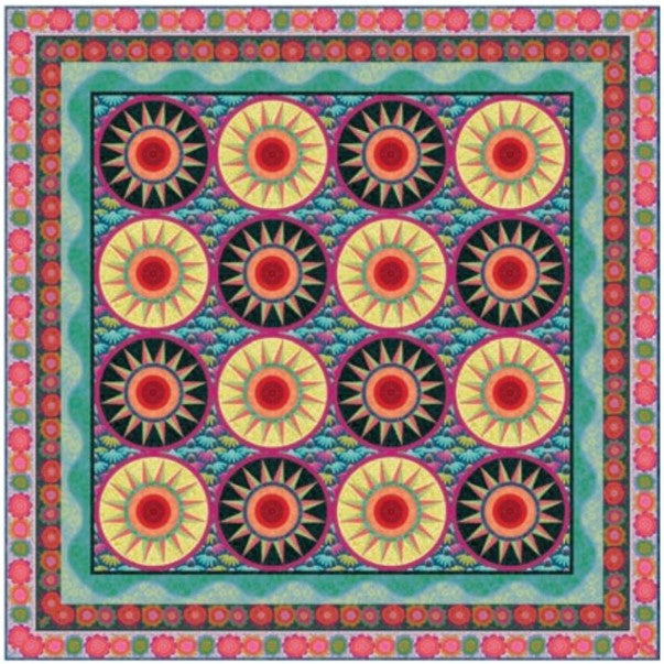 ANNA MARIA PARRY - Perennial Borders - Hello Beautiful Quilt Kit   Cheery Queen
