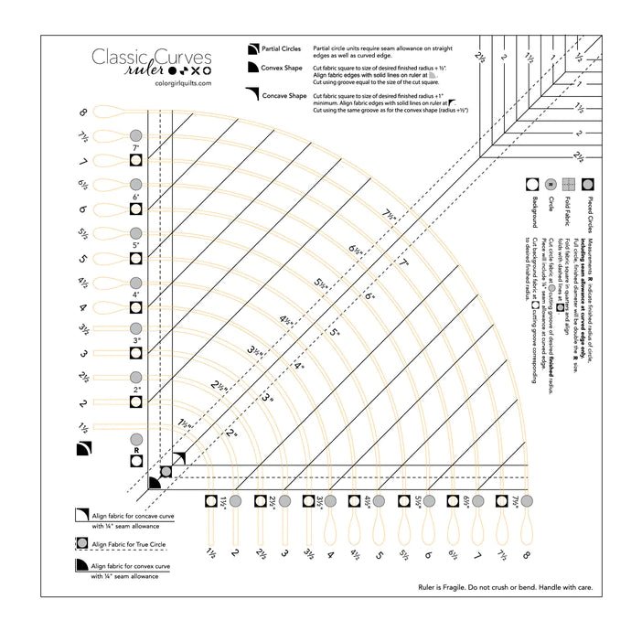 Color Girl Quilts - Classic Curves Ruler