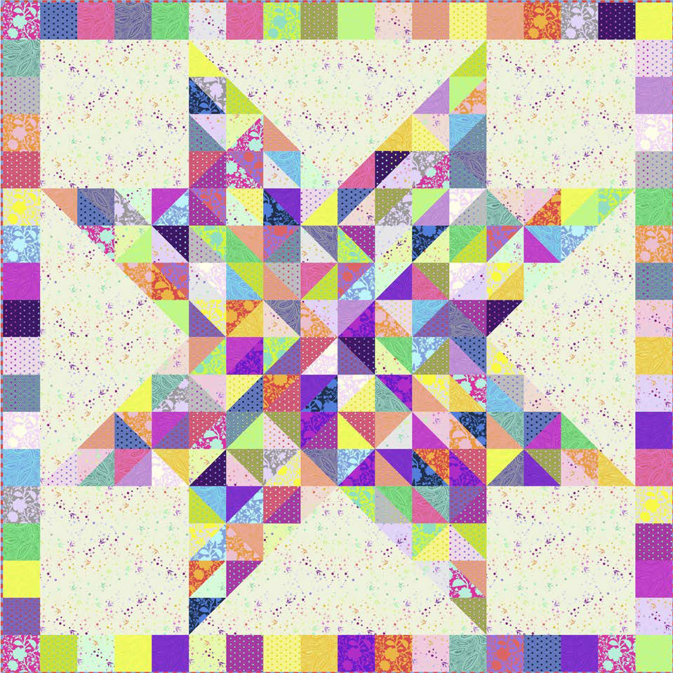 TULA PINK - TRUE COLORS - Confetti Celebration Quilt Kit
