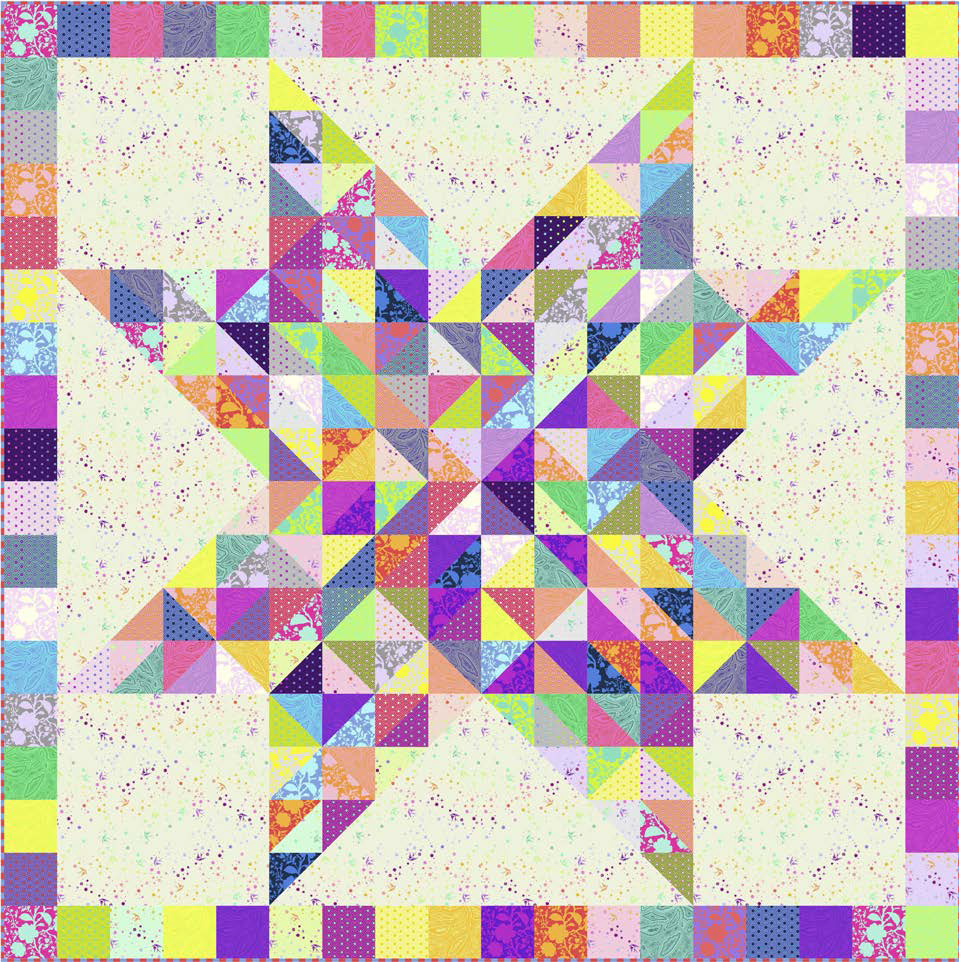 TULA PINK - TRUE COLORS - Confetti Celebration Quilt Kit