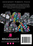RENAISSANCE RIBBONS - Tula Pink - Graywork, Designer Pack DP-156 Graywork Carbon