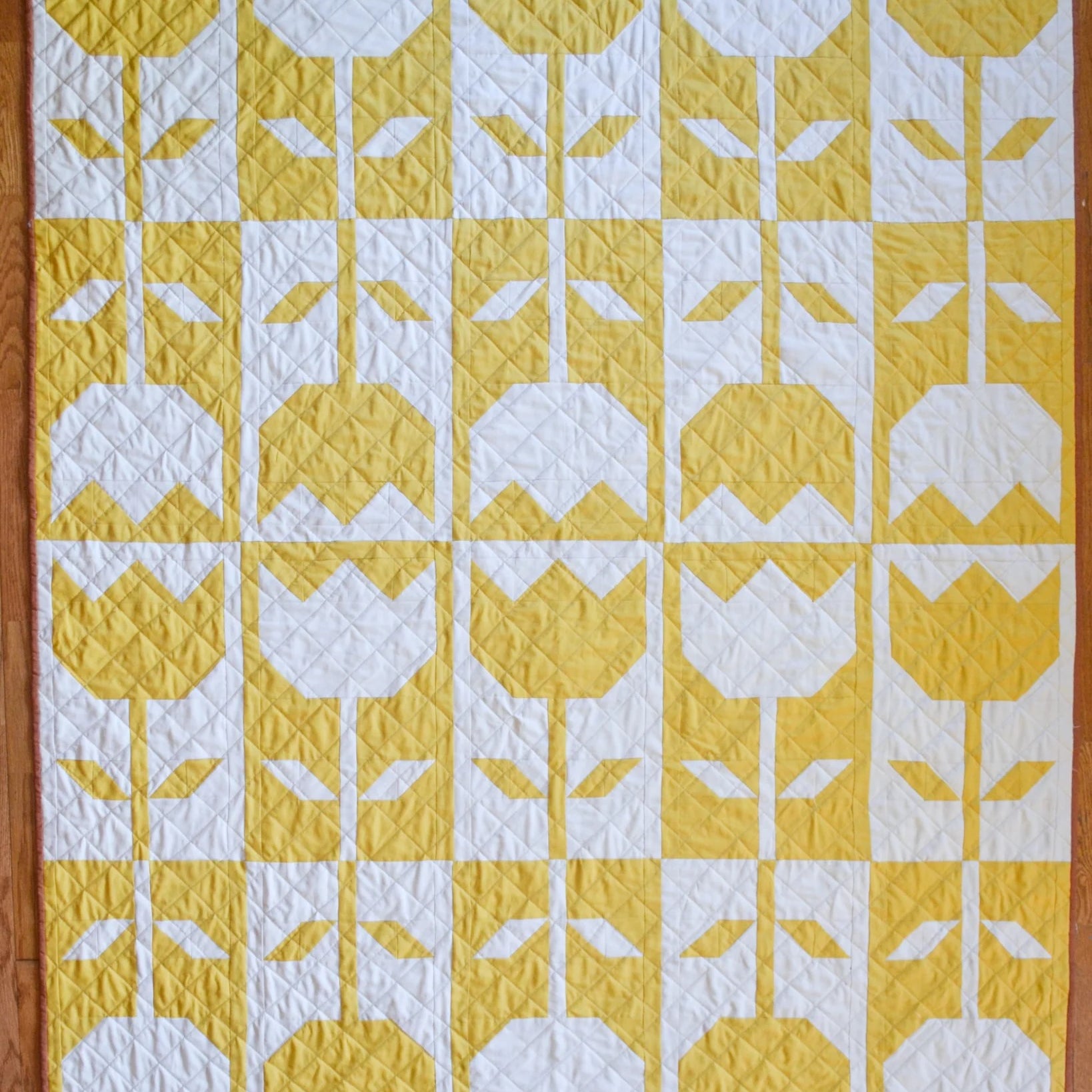 Side Lake Stitch - Flower Block Quilt Pattern SLS-106