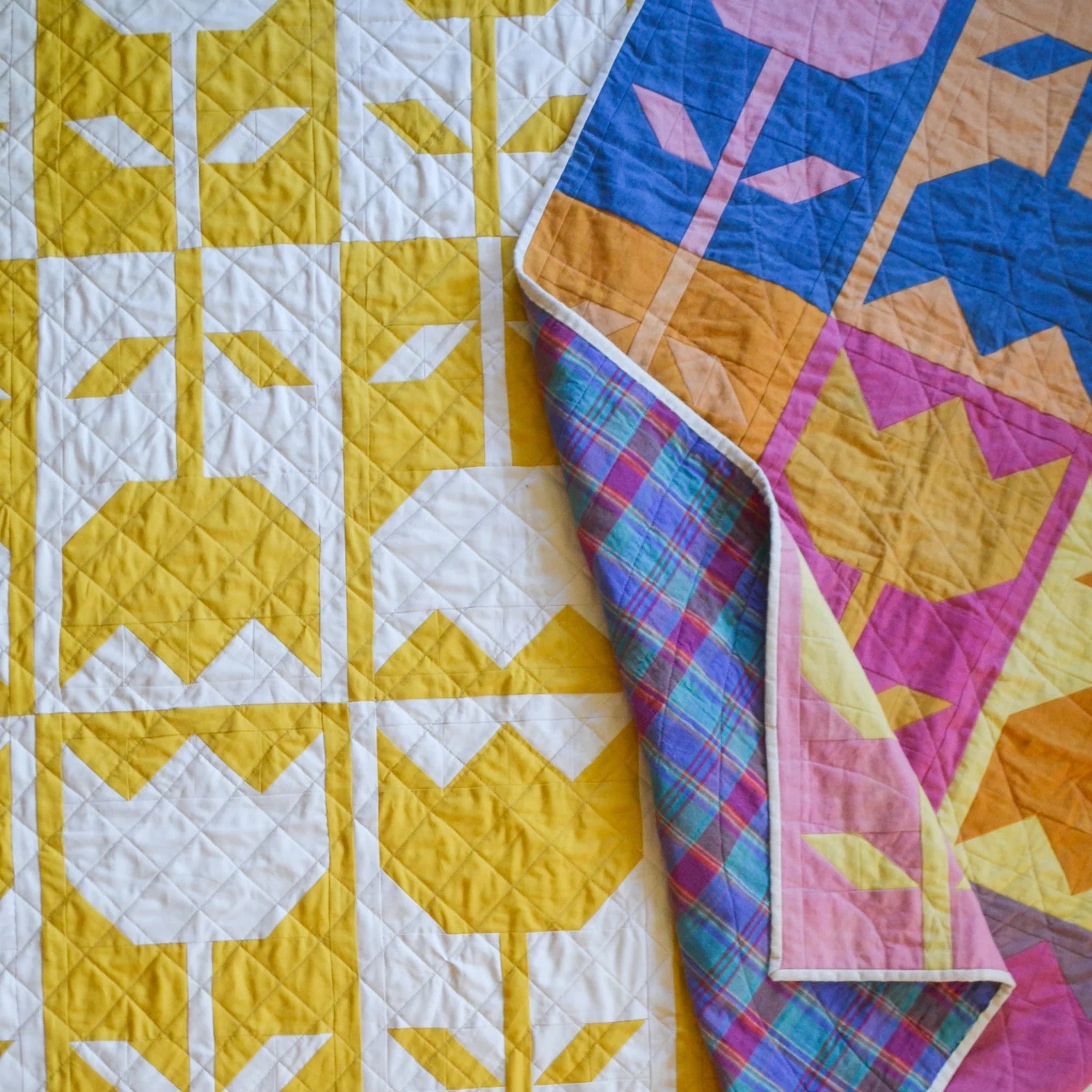 Side Lake Stitch - Flower Block Quilt Pattern SLS-106