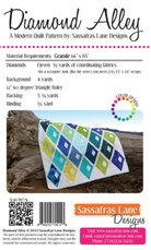 Sassafras Lane Designs - Diamond Alley Pattern SASSLN0003