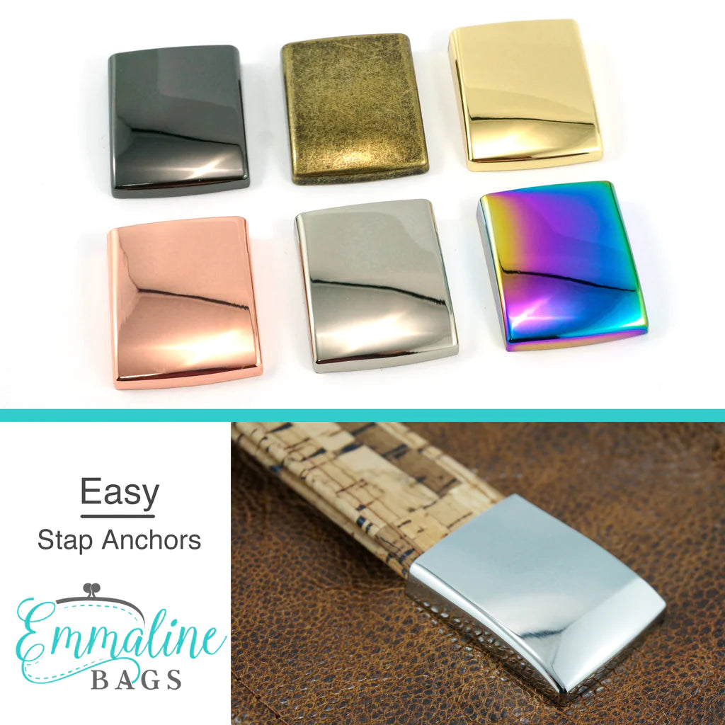 EMMALINE BAGS - Strap Anchor, Nickel (4 Pack)