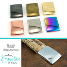 EMMALINE BAGS - Strap Anchor, Nickel (4 Pack)