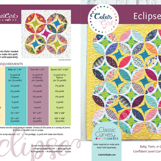 Color Girl Quilts - Eclipse Quilt Pattern