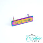 EMMALINE BAGS - Metal Bag Label "Handmade", Rainbow