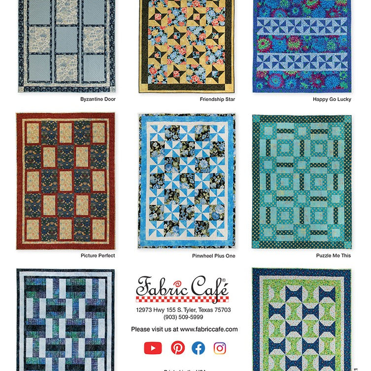 FABRIC CAFE - Quick & Easy 3-Yard Quilts