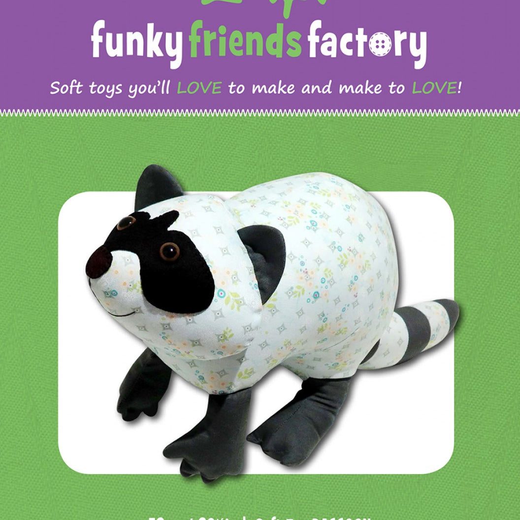 FUNKY FRIENDS FACTORY - Rascal Raccoon Pattern