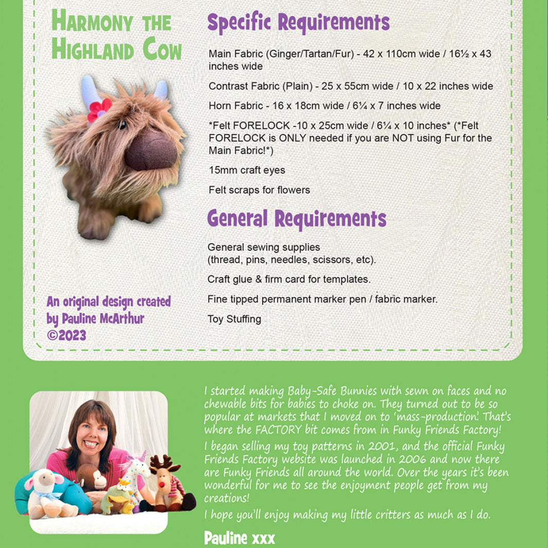 FUNKY FRIENDS FACTORY - Harmony The Highland Cow