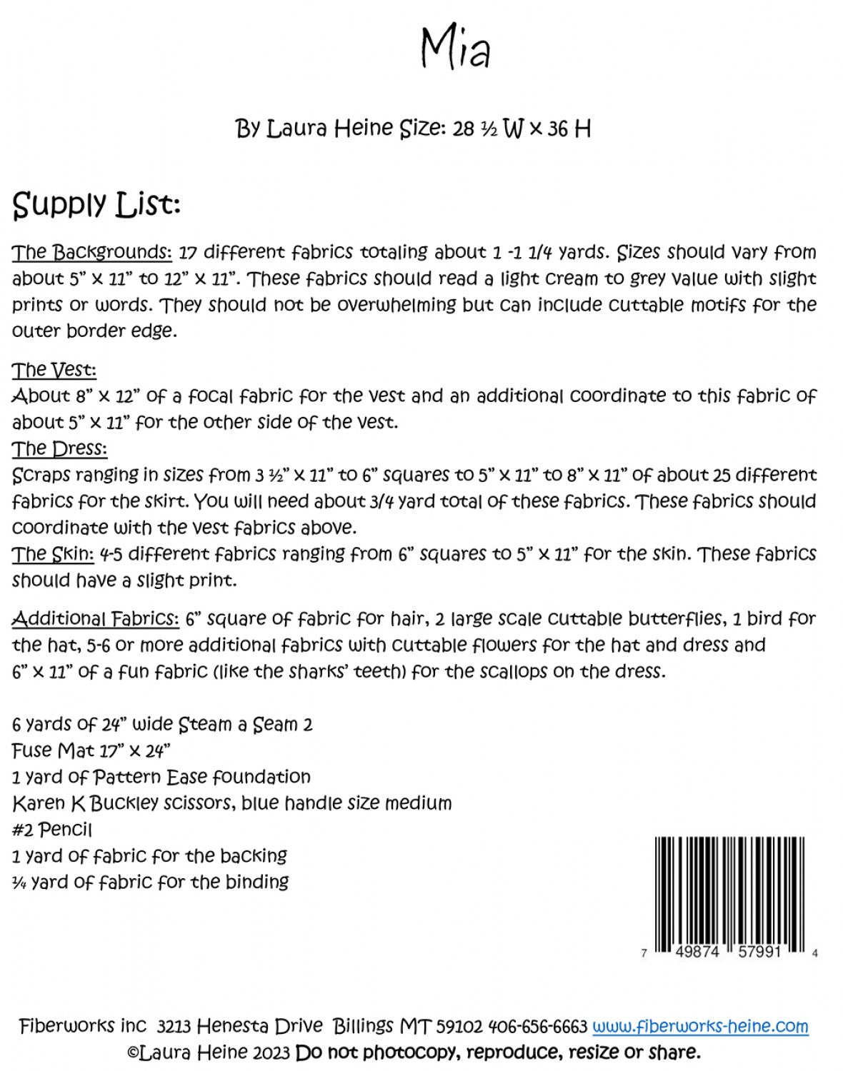 LAURA HEINE - Mia Collage Pattern