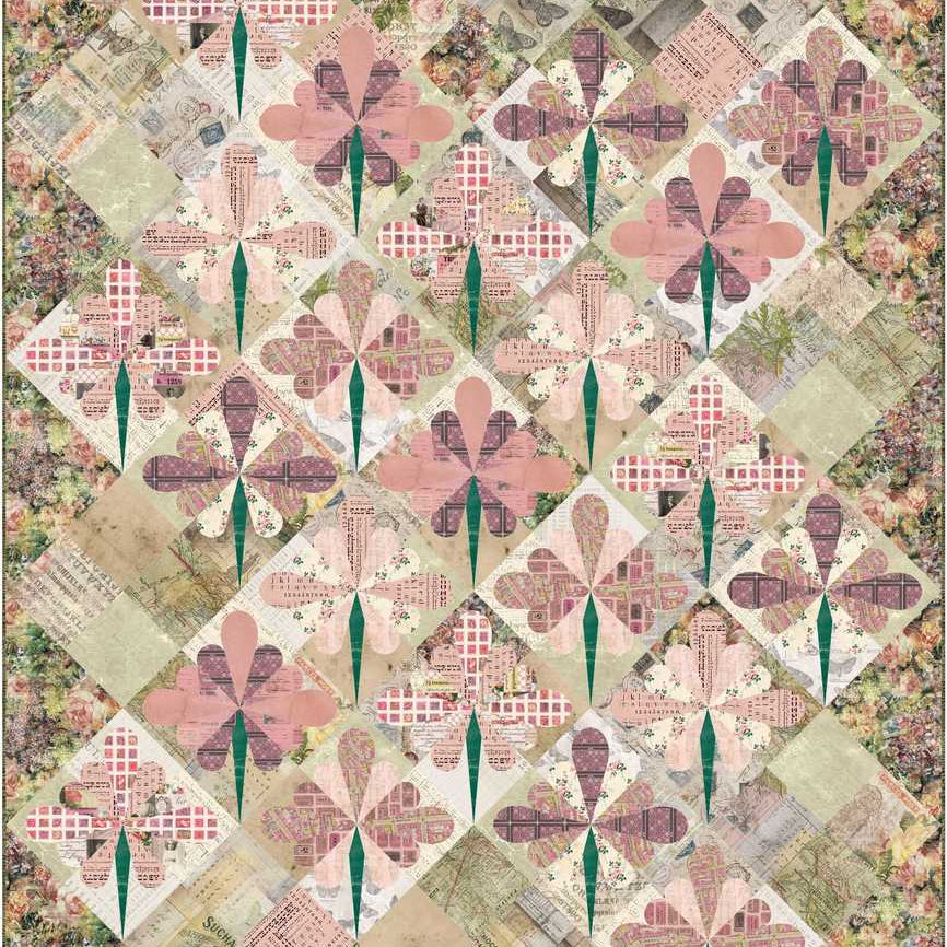 TIM HOLTZ - Palette Pink - Fleur Quilt Kit