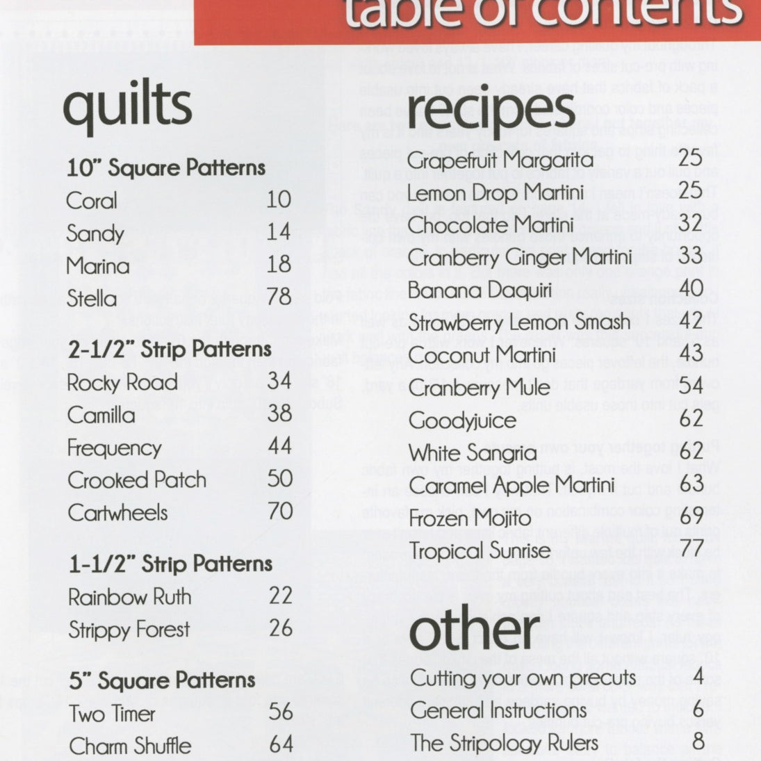 G. E. DESIGNS- Stripology Mixology Book