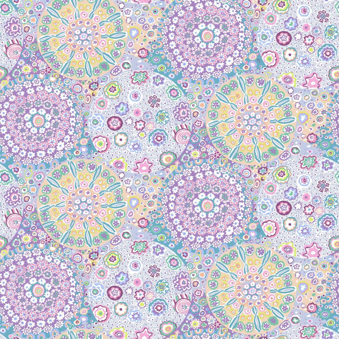 KAFFE FASSETT - KAFFE FASSET COLLECTIVE - STASH, Millefiori, Lilac GP92.LILAC