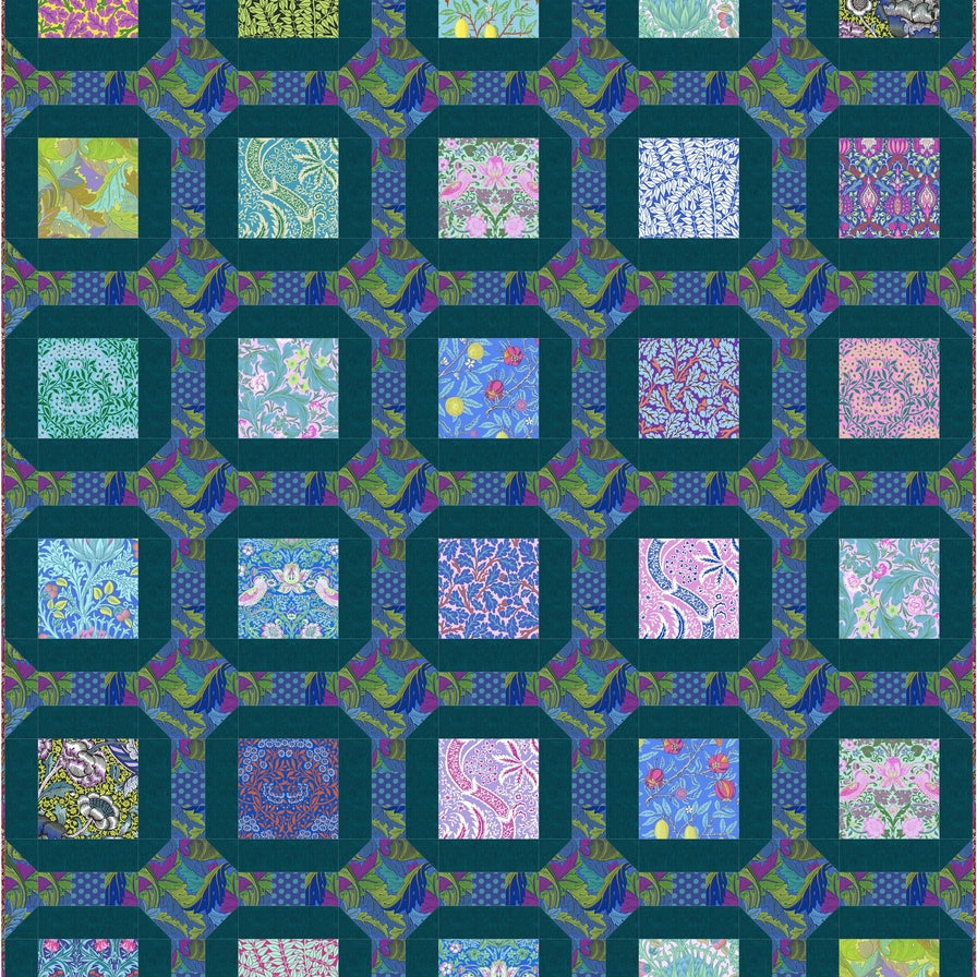 Kaffe Fassett x Morris & Co.- Garden Delights Quilt Kit